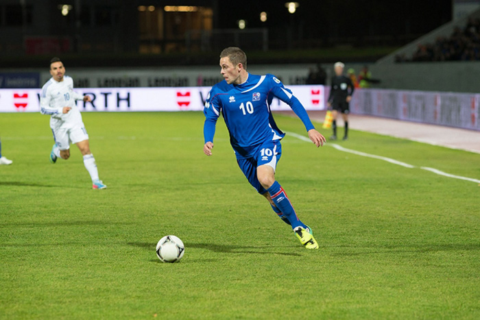 Sigurdsson é figura central na equipa islandesa (foto: Iceland Review)