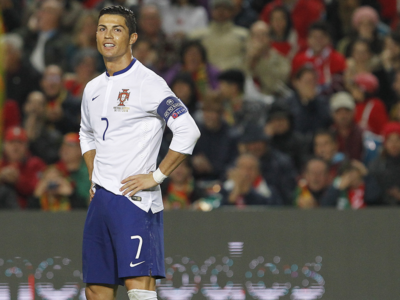 Cristiano Ronaldo estabeleceu mais um recorde internacional frente à Arménia ao tornar-se o melhor marcador da história do Europeu (foto: J. Trindade)