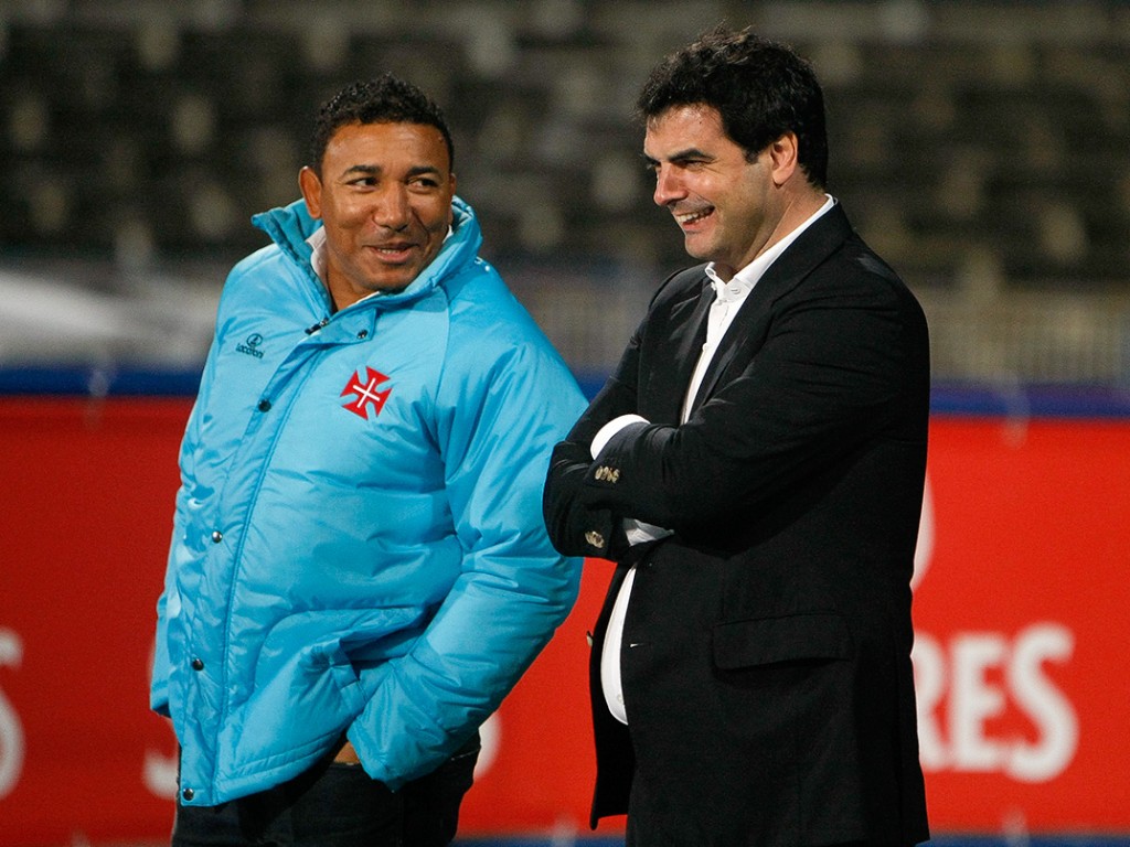 Lito Vidigal com Rui Pedro Soares (foto: J. Trindade)