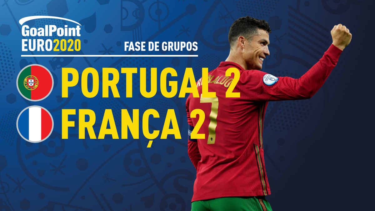 França e Portugal empatam e seguem nas oitavas de final da Eurocopa