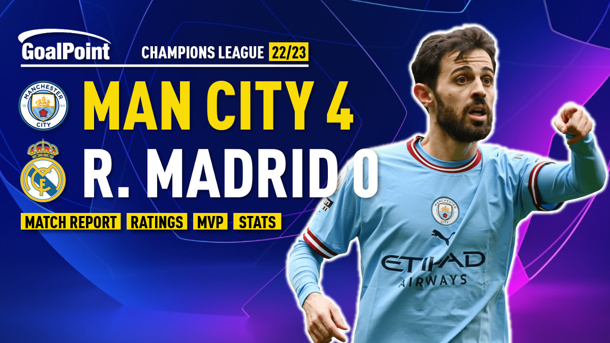 Man City 🆚 Real Madrid, Bernardo lidera massacre ao campeão