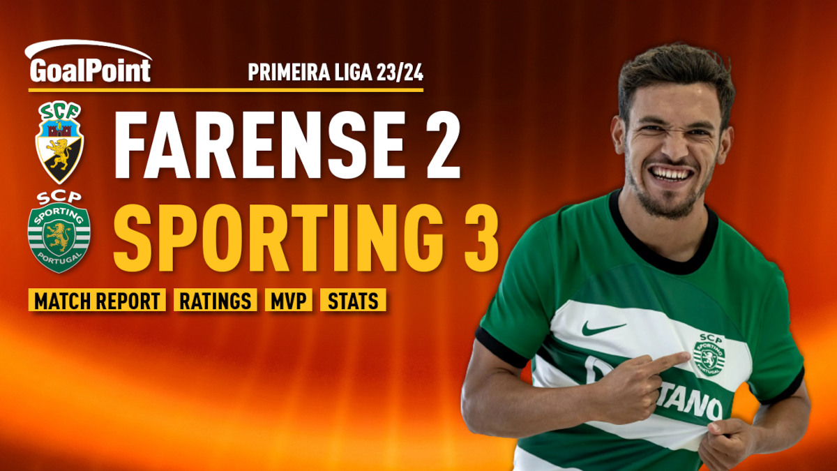 O onze do Sporting para o jogo contra o Farense