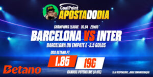 Aposta do Dia: Barcelona ou empate e menos de 3,5 golos